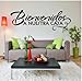 Sticker Mural Espagnol -Bienvenidos A Nuestra Casa - Accueil Sticker Mural Vinyle Lettrage Intérieur Chambre Décoration Accessoires 57X20CM