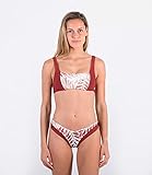 Hurley Icon Wärmeableitung. Hurley Womens W Party Palm Rib Bralette Bikini Top, Mahogany, S