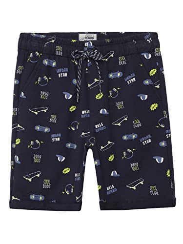 Image of Jockey CB03 Boys Super Combed Cotton French Terry Printed Shorts with Turn Up Hem Styling (Colors & Prints May Vary)