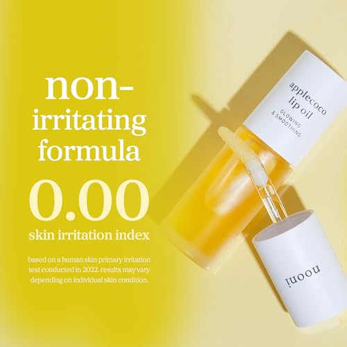 Image of NOONI Korean Lip Oil - Applecoco | Long-Lasting, Moisturizing, Plumping, Revitalizing for Dry Lips, Waterproof, No Peel Off, Hydrating, Stocking Stuffers, Preppy Stuff, 0.12 FL Oz