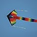 Fun Central 43 Inch Rainbow Delta Premium Kite for Kids and Adults