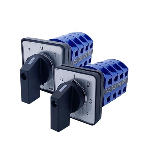 Interrupteur rotatif LW26-25 avec 8 positions et 8 groupes 25A monophasé