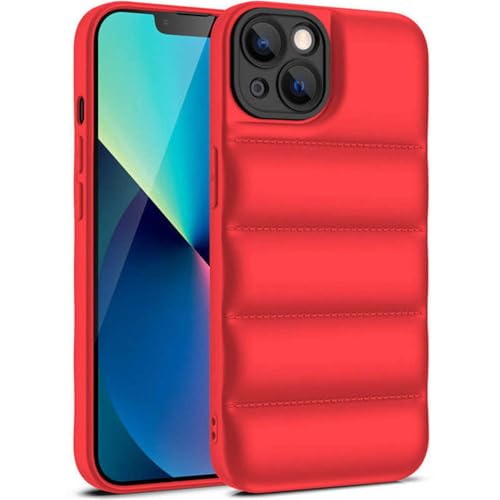 Coque souple en silicone pour iPhone 15 : protégez votre smartphone au quotidien en rouge