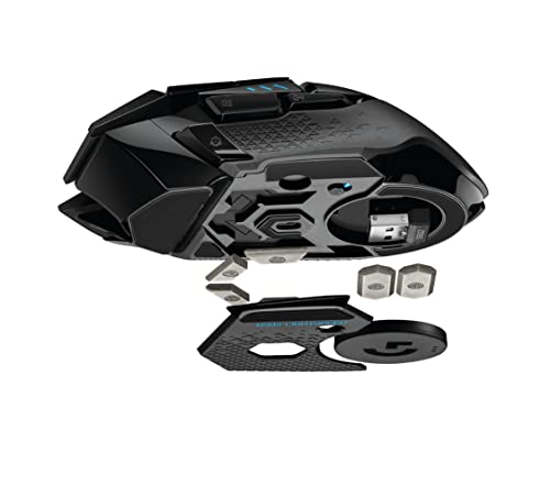 Logitech G502 X Lightspeed Wireless Gaming Mouse: Optical Switches, 13 Buttons, <140 hrs Battery Life & USB-C, Infinite Scroll Toggle, PowerPlay Wireless Charging Capable, for PC/MacOS - Black by Logitech G - Image 7