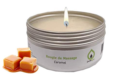 Bougie de massage CARAMEL, 100% végétale, sans parabène, longue durée Cover