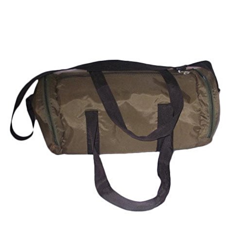 Taiba Bag Nylon Gym Bag with Holder (Brown, 16x10 inch)