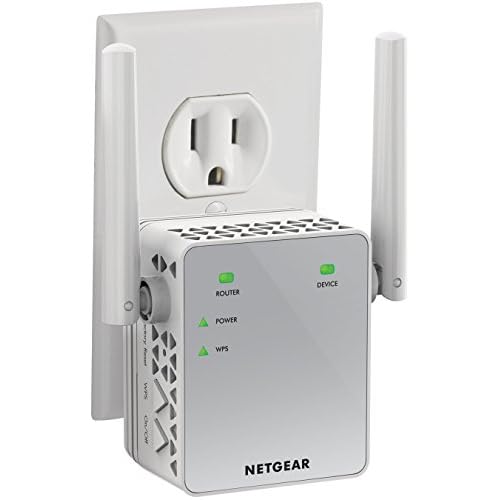 NETGEAR Wi-Fi Range Extender EX3700 - Coverage Up to 1000 Sq Ft and 15 Devices with AC750 Dual Band Wireless Signal Booster & Repeater (Up to 750Mbps Speed), and Compact Wall Plug Design