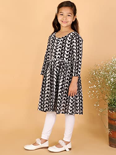 Image of VASTRAMAY Girls' Kurta Set | Cotton Kids Ethnic Festive Attire | Traditional Outfit