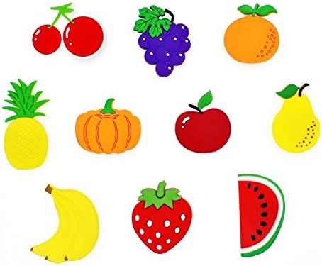 Miniatura 2 de WOTOY Imanes estéreos de frutas de dibujos animados lindos para nevera para niños, actividades y decoración del hogar, un juego de 10 piezas