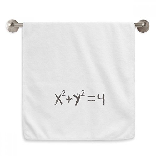 Serviette équation du cercle Math Knowledge blanche 33x74 cm - 2