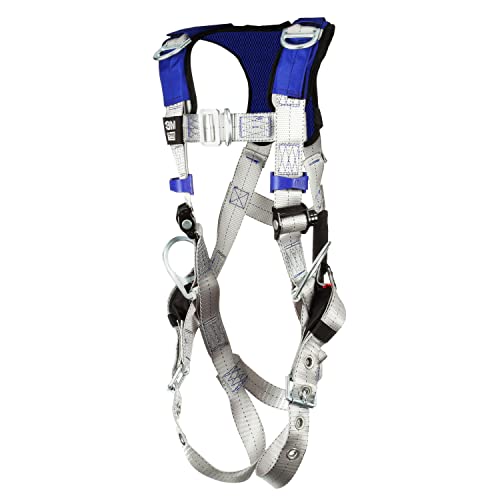 Image of DBI-Sala 3M DBI-SALA ExoFit X100 Comfort Vest Retrieval Safety Harness Fall Protection, ANSI, OSHA, Multiple D-Rings, Padding on Back, Pass-through Chest Buckle, Tongue Leg Buckles, 1401165, 2X