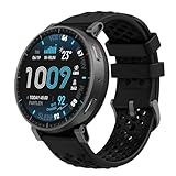 Amazfit Active Max 48mm スマートウォッチ ハイブリッドトレーニング ヤマレコ ヤマップ 3000nit高輝度 GPS 5衛星 オフラインマップ AIによる音声操作と睡眠/運動管理 心拍 睡眠 健康管理 170+スポーツモード ナビゲーション ルートインポート5ATM防水 Max 25日間バッテリー持続 丸型