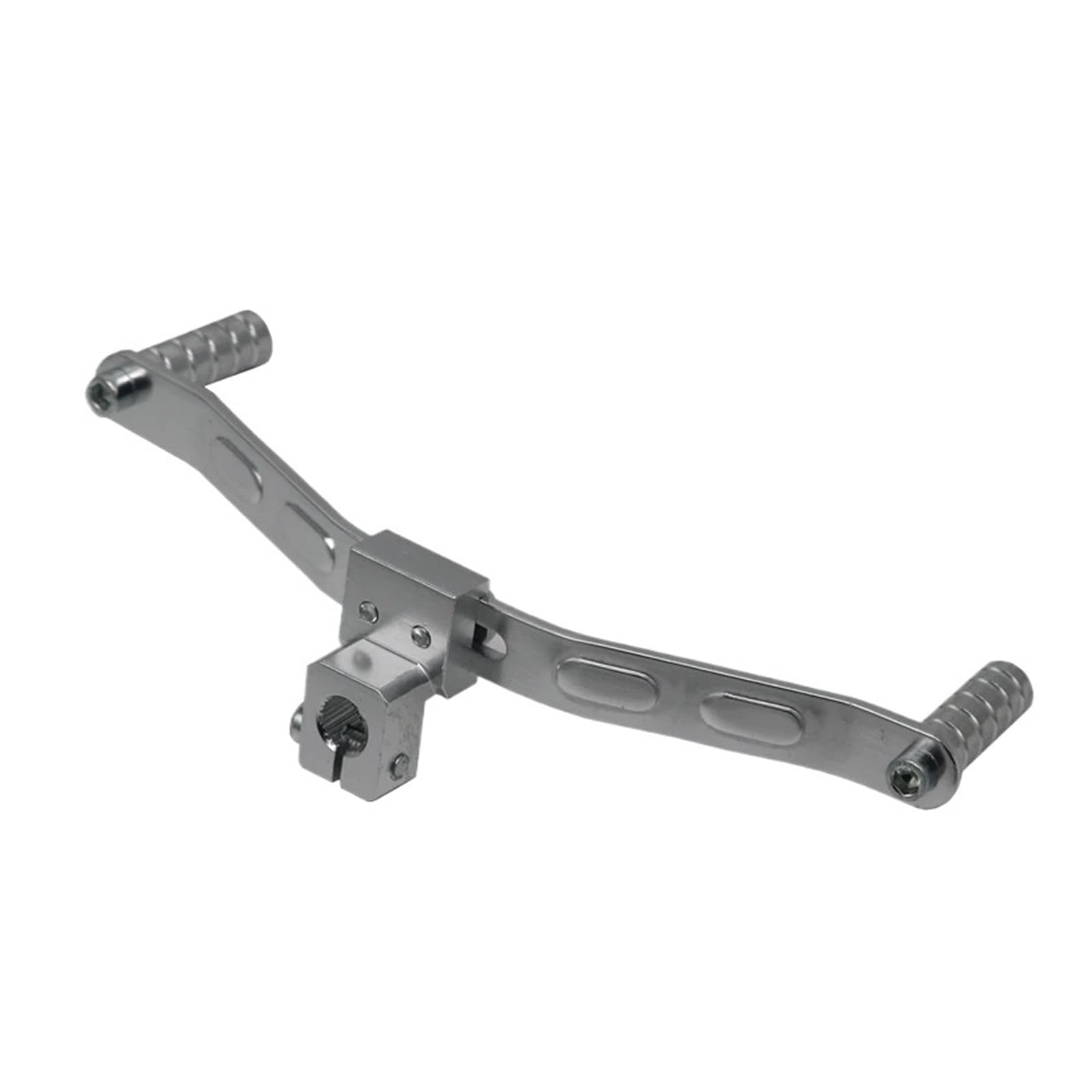 Lbcsrmh Silver Motorcycle Gear Lever Universal Motorcycle Supplies Parts Dual Ways Gear Shift Lever Footrest Pedal Shifter Motorbike Scooter Accessories Start(Silver)