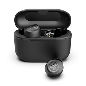 JLab Go Air Pop+ In Ear Kopfhörer kabellos Bluetooth, True Wireless Kopfhörer, 35+ Std Headphones, kabellose Ohrhörer, Earbuds mit Mikrofon, USB-C Ladebox, Dual Connect, EQ3 Sound, Mitternachtsschwarz