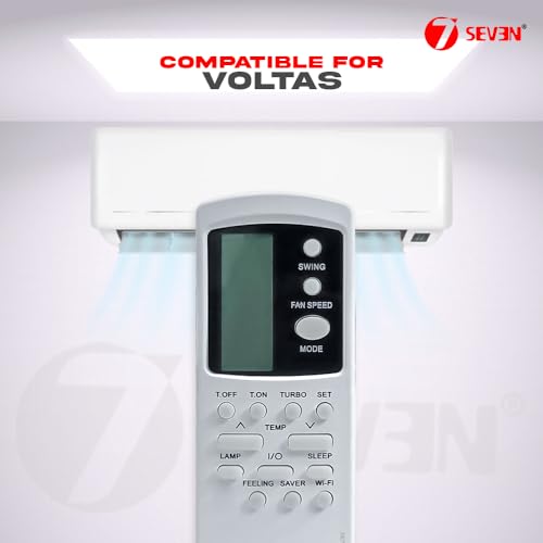 Image of 7SEVEN Compatible Air Conditioner remotes for Original Voltas AC Remote Control Suitable for 1 1.5 2 ton Split or Window ac - Match Exactly with Old Model 31 Remote for Better Performance