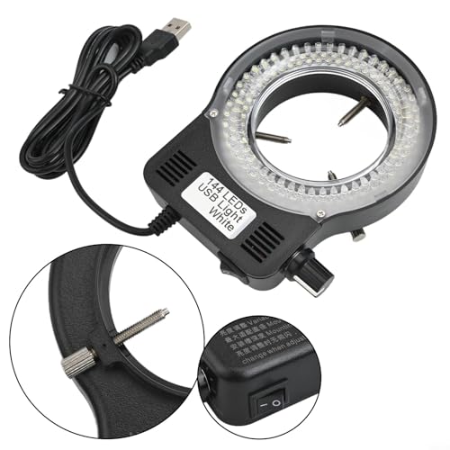 Éclairage pour microscope anti-ombre 144 LED réglable
