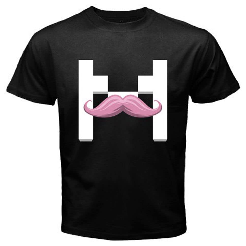 LI YA DENTAL Markiplier T-Shirt Graphic Tee Printed Top for Mens BlackL
