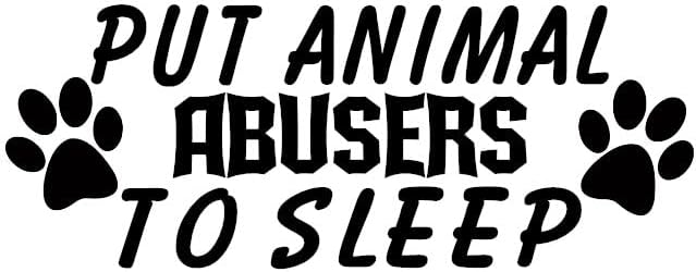 Pon a los abusadores de animales a dormir con diseño personalizado de comprobación varios colores y tamaños