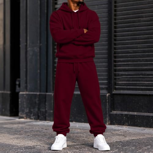 Sweatsuits for Men Oversized Jogging Suits Fall Athletic Two Piece Set - image 6