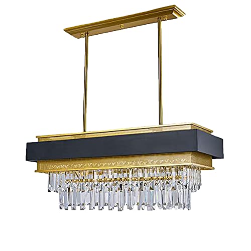 Lustres luxueux en cristal noir de style européen moderne pour décoration haut de gamme