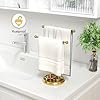 Amazon.com - 15” Standing Hand Towel Holder with Heavy Base Gold Towel ...