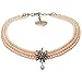 Produktbild Alpenflüstern Trachten-Perlen-Kropfkette Strass-Edelweiß - nostalgische Trachtenkette, eleganter Damen-Trachtenschmuck, Dirndlkette rosa-rosé DHK269