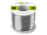 goobay Lötzinn Bleifrei 1.5mm für Kabel & größere Lötstellen, 250g Lötdraht mit Flussmittel, Elektronik Zinn zum Weichlöten - 40848