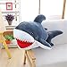 KXCAQ 90 cm Peluche ripiene di squalo Peluche squalo Cuscino Divertente Peluche per Ragazzi Ragazze Bambini Simpatico Regalo di Compleanno Carino Giocattoli per Bambini 90 cm Grigio