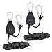 Produktbild Hihey Easy Rolls für LED Grow Lampe Justierbare Aufhänger mit Haken für Pflanzenlampe Seil Ratsche mit Haken für Pflanzenlampe 1/8 Zoll 2 Stücke