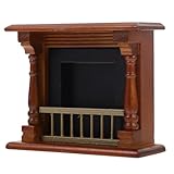 Toyvian Miniature Wooden Fireplace Dollhouse Furniture Micro Landscape Accessories for DIY Mini Home Scene Decoration Supplies