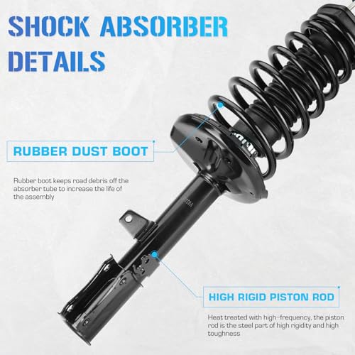 Rear Struts Suspensions w/Coil Spring & Sway Bar Links for 1997-2001 Toyota Camry (ONLY 2.2L) / 1999-2003 Solara (ONLY 2.2L, 2.4L), 1998 2000 2002 Shocks Absorber Assembly for 531680 531681 K90313 by ILONPA - Image 4