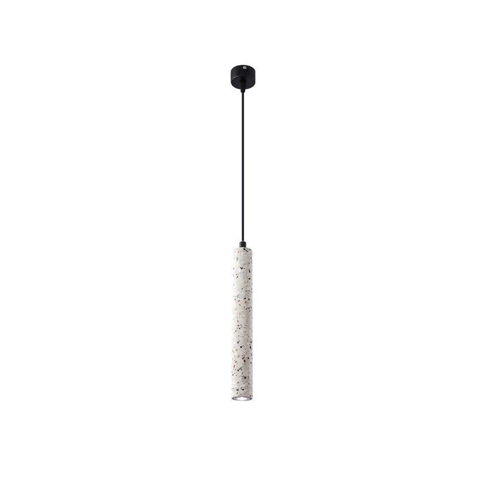 Plafonnier lustre nordique en terrazzo avec projecteur de bureau et luminaire de bar