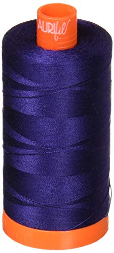 Hilo Aurifil Algodón Mako 50wt Azul Medianoche 1421 yd miniatura 1