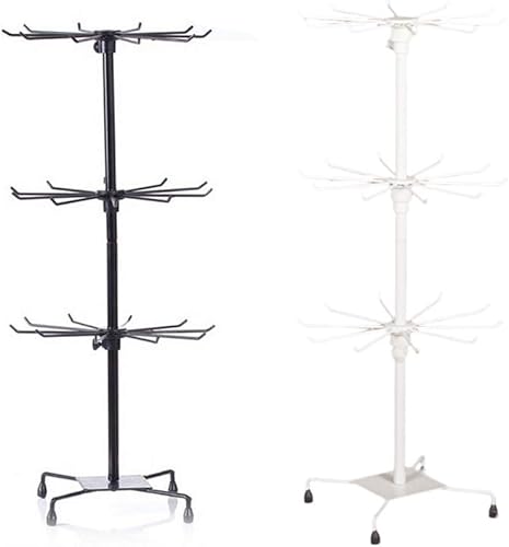 Miniatura 6 de DAMEING Soporte de exhibición giratorio de 3 niveles para mostrador giratorio para mostrador de joyas al por menor y uso doméstico adecuado para