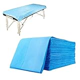 Tvvcalk 100pcs Massage Table Sheets, Disposable Bed Sheets Soft Non woven Fabric Spa Bed Sheets Breathable For Massage Beauty Salon Eyelash Wax Tattoo Bed Covers, 31