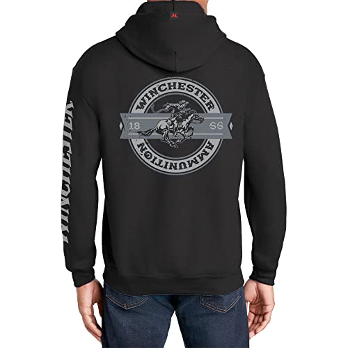 Winchester Legend Collection Rider Crest Banner Made in the USA Fleece Pullover Hooded Sweatshirt for Men3