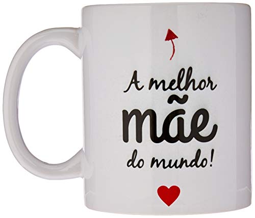 Caneca de Porcelana A Melhor Mãe do Mundo