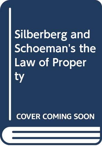 Silberberg and Schoeman's the Law of Property