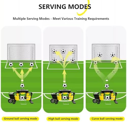 Automatic Football Launcher Machine - Soccer Shooting Trainer, Practice Equipment for Size 4/5 Balls, 3H Battery Life, 70M Transmission Distance, Ideal for Coaches & Players.