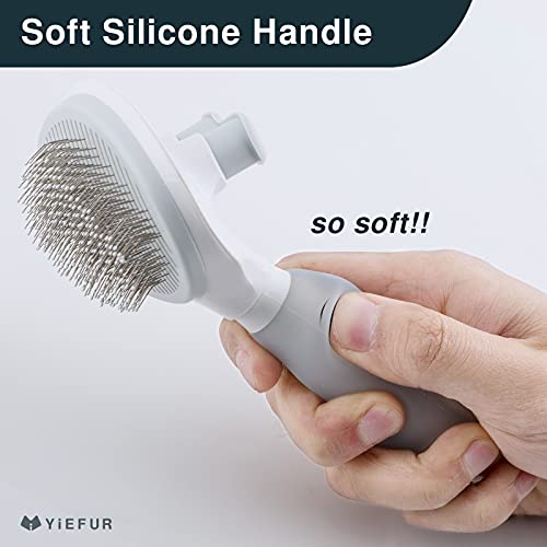Cat Hair Brush,Cat Brush For Shedding,Soft Silicone Self Cleaning Brush For Short And Long Haired Cats For Grooming And Shedding #TOP3