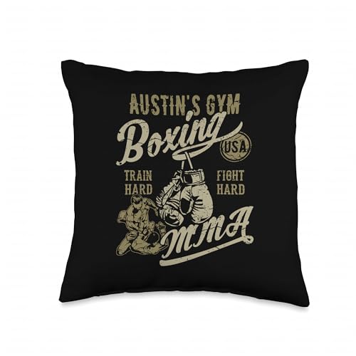 Austin's Gym Boxing MMA Throw Pillow