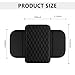 Upgraded Car Center Console Cover,Microfiber Leather Car Armrest Cover Cushion with 2 Storage Bags,Car Armrest Storage Box Interior Accessories for Most Vehicles (Black)