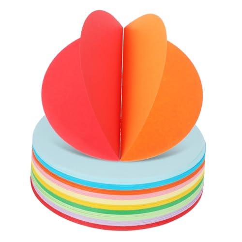 Papier Origami Rond Pastel pour décorations de table et ateliers de bricolage en famille