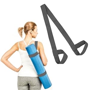 Yoga Mat Carry Strap – Conveniently Carry Your Yoga Mat Anywhere with Cotton Yoga Mat Strap – Multipurpose Lightweight Adjustable Loops for all Mat Sizes and Easy to Use Yoga Mat Sling and Holder