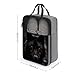 Black Red Eyed Wolf Shoe Bags for Travel Water-Resistant Shoes Pouch with Handle Fashion Shoe Organizer with Zipper Closure Portable Sneaker Carrier for Men & Women Daily Use