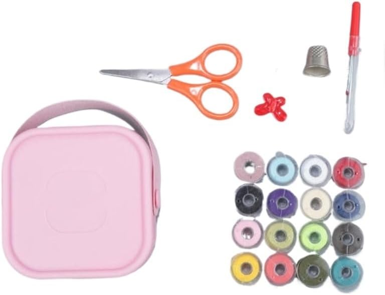 MVNOIRE PP Portable Small Needle Thread Storage Box Multi-Functional Sewing Kit Bag Home Use
