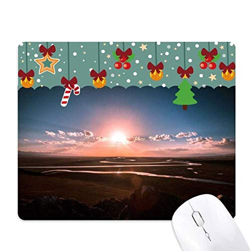 Tapis de souris de Noël en caoutchouc pour décorer votre bureau