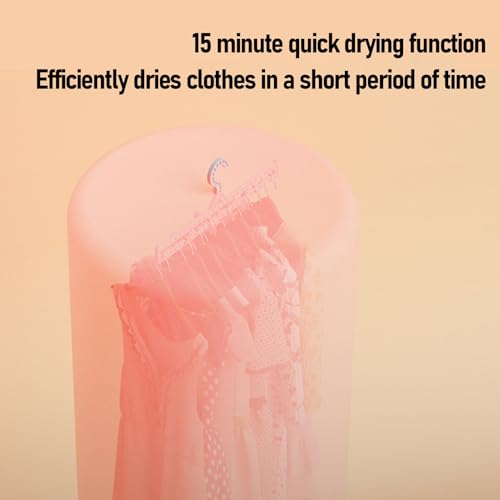 Portable Clothes Dryer, 800W Digital Display Foldable Fast Drying Small Compact Dryer Machine Mini Dryer Electric Clothes Dryer with Storage Bag for Travel Home Apartment
