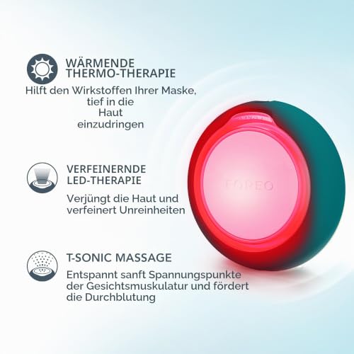 FOREO UFO 3 go Gesichtsmasken-Hautpflegegerät unterwegs – Feuchtigkeitscreme – Anti-Aging-Pflege – Vollspektrum-LED- und Rotlichttherapie… – Ansicht 3