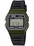Casio F91W-1 Classic Resin Strap Digital Sport Watch, Green, Classic